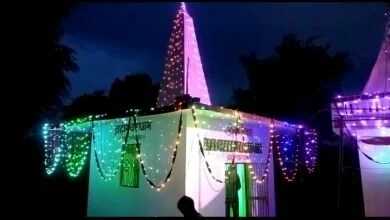 Photo of दीपमाला एवं इलेक्ट्रिक झालरों से जगमगाया चांदा